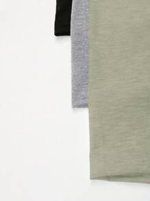 SHEIN Unity Ladies' Solid Color Short Leggings - Mint Green - View 3