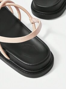 HighSole Modische Flache Sandalen Für Damen