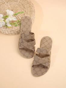 Kích thước lớn Của phụ nữ Dép phẳng , Giải trí Thoải mái Dép đi trong nhà Với Dễ thương Họa tiết gấu , Mùa hè - Xem 4