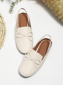 女孩简约蝴蝶结装饰平底休闲百搭公主鞋