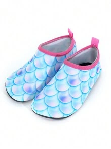 Girls' Water Shoes Kids & Aqua Shoes Kids With Enchanting Fish Scale Pattern - Ultra-Lightweight, Anti-Slip, Cut-Proof For Beach, Water Park, Grass & Yoga, Quick-Drying - Multicolor - View 3