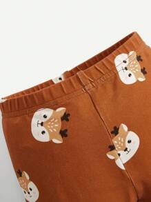Cozy Pixies Baby Girl Cartoon Graphic Pullover & Leggings, For Christmas
