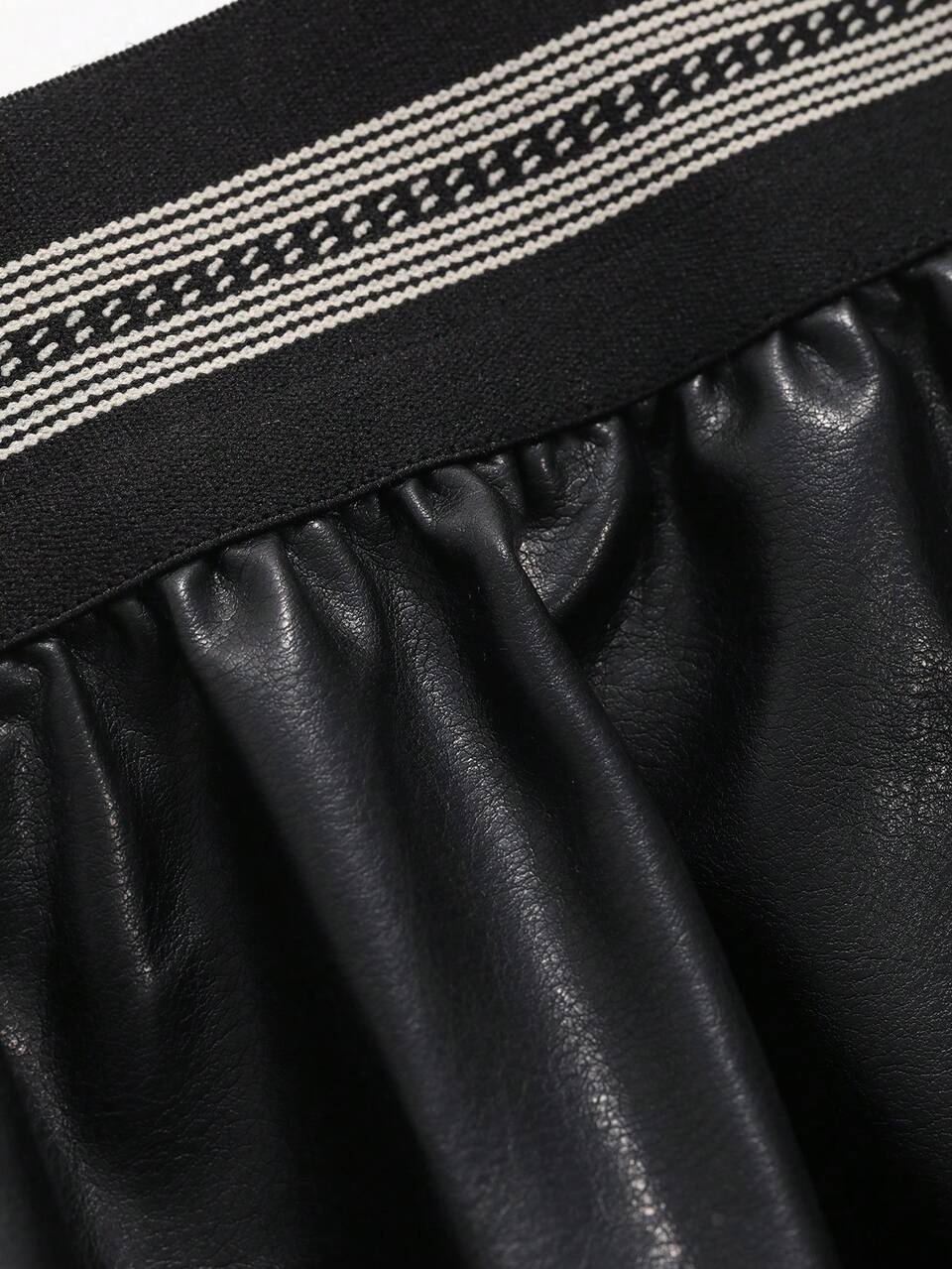 Women's Striped High Waist A-Line Umbrella Skirt Fall Skirts