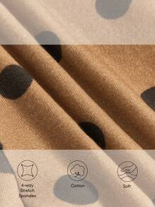 Cozy Pixies Baby Girls' Polka Dot Print Lightweight Three-Piece Set Including Pants - Rust Brown - View 8