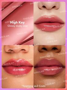 SHEGLAM أحمر شفاه لامع عالي اللمعان من Mirror Kiss-أحمر شفاه لامع عالي اللمعان من High Key، 12 لونًا، مرطب، يقلل من الخطوط الدقيقة على الشفاه، بلسم الشفاه، مكياج الشفاه حفل التخرج عيد ميلاد عطلة صيف خريف واي تو كيه أنيق أزياء نساء مكياج مستحضرات تجميل حفلة شاطئ سفر تخييم في الهواء الطلق مدرسة حرم جامعي رحلة مهرجانات ديكور هدية هدية وردة فتاة تنكر أفضل لون سحر أجواء