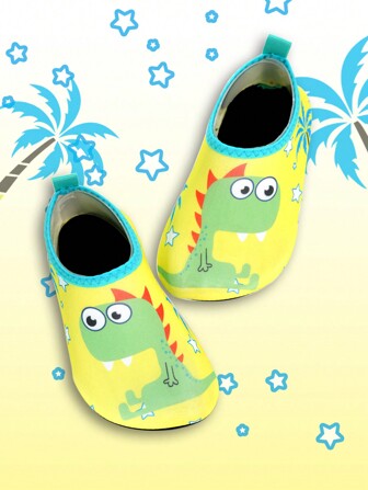 Water Shoes Kids & Aqua Shoes Kids Featuring Cute Cartoon Dinosaur - Lightweight Build, Slip-Proof, Keeping Kids' Feet On Sand & Swiftly Drying