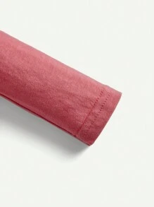 Cozy Pixies Newborn Baby Girl Newborn 4Pcs/Set Long-Sleeved And Pants With Overlapping Shoulder Design Matching Sets - Pink - View 10