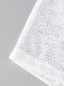 Men's Sexy Lace Patchwork Underwear - White - View 6