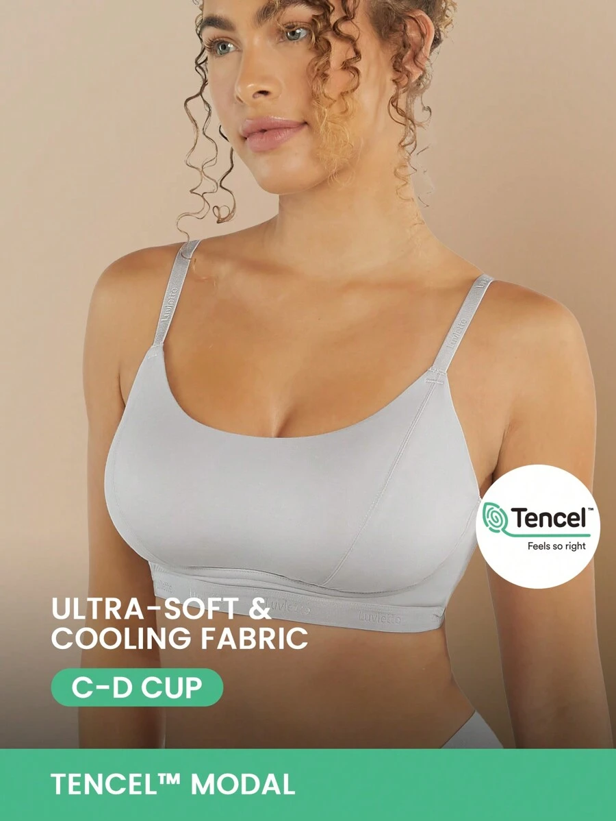 LUVLETTE 全覆盖无线莫代尔真丝文胸