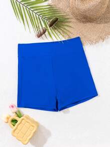 Swim Basics Summer Beach Women's Solid Color Bikini Bottom