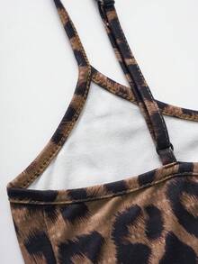 SHEIN EZwear Kích thước lớn Của phụ nữ In hoa Báo Dây đeo Mì Ý  Áo ba lỗ Áo - Nhiều màu - Xem 5