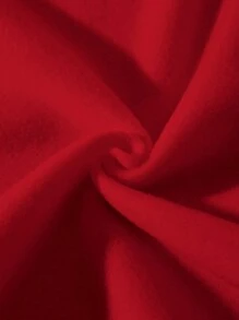 Men Letter Graphic Drop Shoulder Sweatshirt - Red - View 6