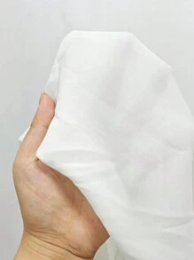 SHEIN Swim Solid Split Tie Back Kimono - White - View 5