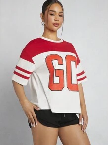 Hauture Graphic Sports Drop Shoulder Oversized T-Shirt