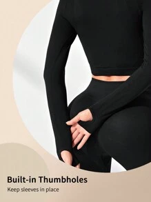 Easithlete 罗纹针织运动背心 健身上衣 修身衬衫 运动背心 - 黑色 - 查看 3