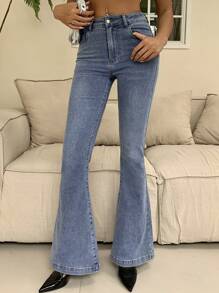 Dazy X KIMYOUJUNG Slim Fit Flared Jeans