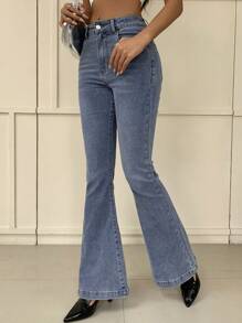 Dazy X KIMYOUJUNG Slim Fit Flared Jeans