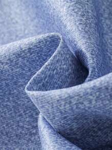 SHEIN Young Girl Fashionable Denim Effect Pleated Skirt, Ideal For Spring And Summer - Blue - View 5
