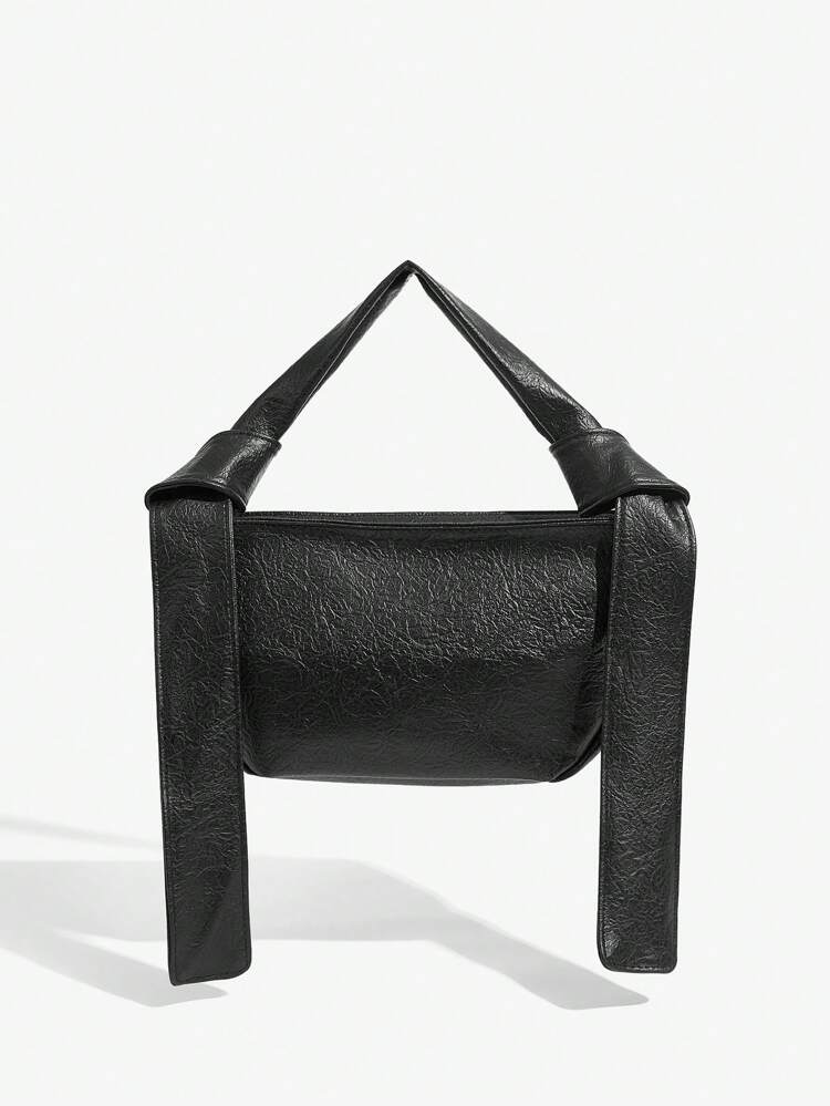 Women's Simple Knot Detail Square Top Handbag