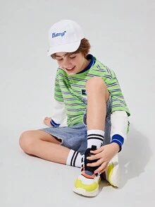 JNSQ 1 Miếng Trẻ em Chữ thêu Mũ bóng chày Thích hợp Đối với Bốn Mặc hàng ngày - trắng - Xem 9