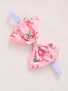 女婴花卉印花圆领盖袖连体衣