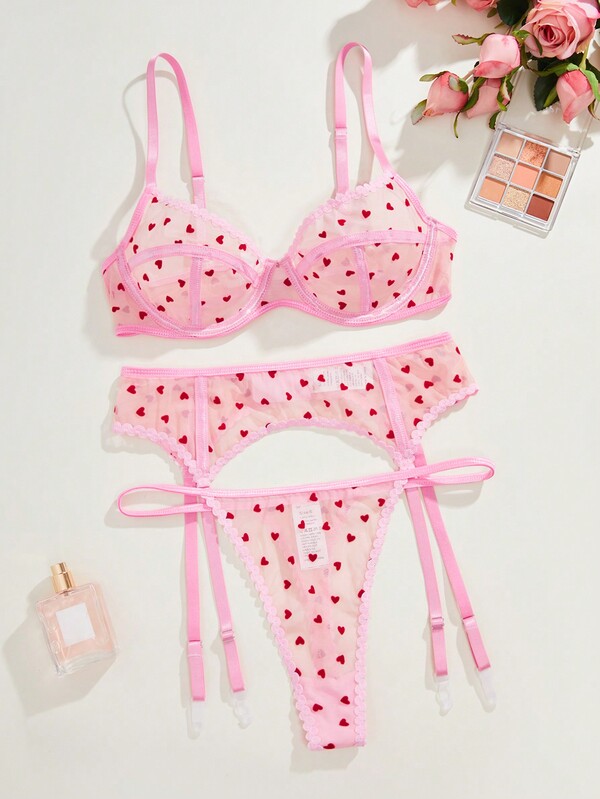 PetitDoll Women's Sexy Lingerie (Valentine's Day Style), Excluding Stockings