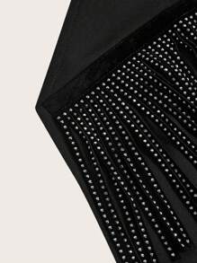 Chiquease Women's Fringed Vest Jacket With Patchwork