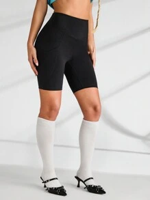 VARSITIE Yoga-sport Basishose Mit Taschen In Der Taille