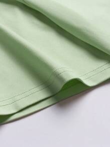 Manfinity RSRT Men's Palm Tree Print Short Sleeve Slim Fit T-Shirt - Mint Green - View 3