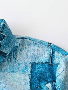 SHEIN LUNE Kích thước lớn Của phụ nữ In chắp vá Đầm - Nhiều màu - Xem 3