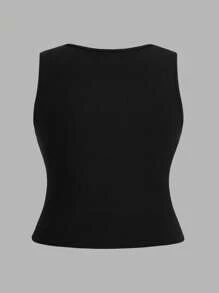 Flirla Top De Depósito Plisado De Color Sólido Para Mujer De Talla Grande - Multicolor - Ver 3