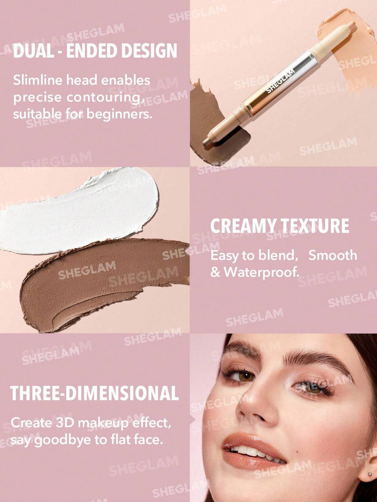 Fine Line 2-In-1 Nose Contour & Highlight Pen-Umber