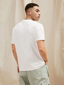NORVETH 1pc Letter Patched Tee - White - View 2