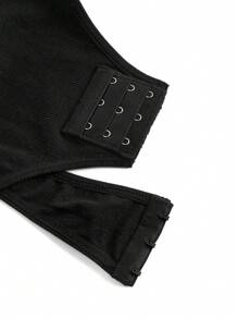 SHAPORA Của phụ nữ Màu thuần Quây Áo liền quần chặt Áo Shapewear - màu đen - Xem 9