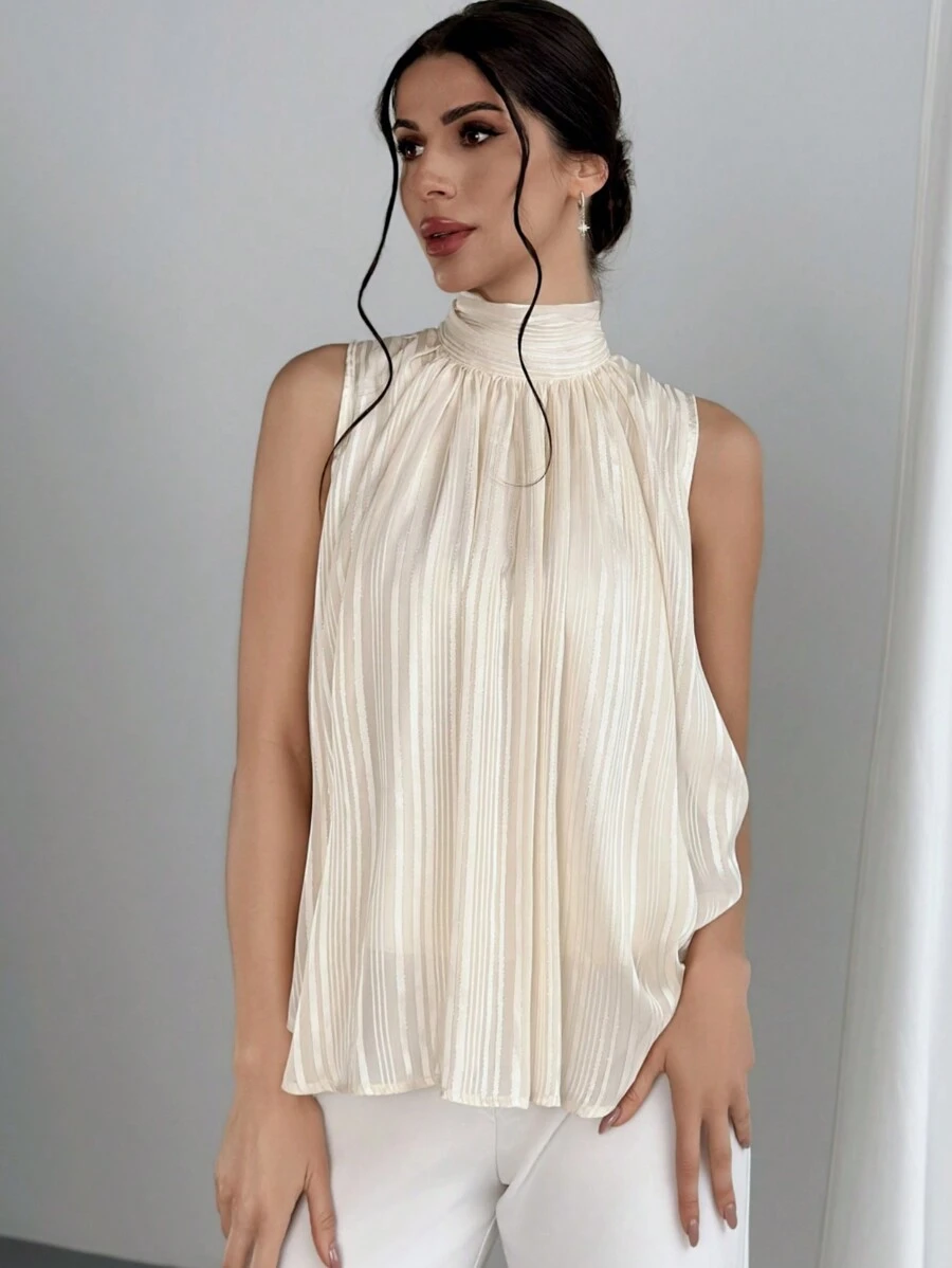 Firerie Của phụ nữ Trở lại Buộc Xếp li A-line Áo sơ mi Đối với Ngày đêm , Lễ cưới Mùa Và Làm việc - màu xanh lá - Xem 1