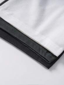 Chiquease 3 件套休闲圆领短袖 T 恤，带字母印花图案，女式上衣 - 彩色 - 查看 5