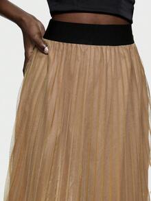 BizChic 女士褶皺紗裙 - 香檳色 - 查看 5