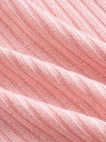 SHEIN MOD Blusa Corta Rosa Para La Mujer, Con Dobladillo Y Hombros Descubiertos - Rosa - Ver 3