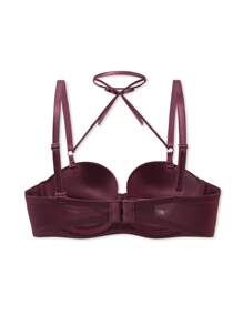 SHEIN Sujetador De Cuello Halter Cruzado De Color Sólido Para Mujer