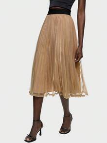 BizChic 女士褶皺紗裙 - 香檳色 - 查看 4