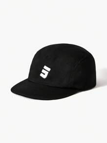 SHEIN 1 pieza Gorra de béisbol simple con bordado - Negro - Ver 4