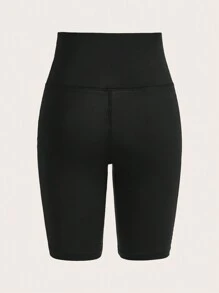 SHEIN EZwear Cartoon Print Casual Knit Cycling Shorts, Tight Leggings For Women, Suitable For Summer
