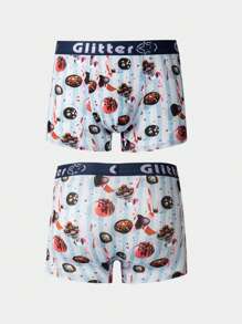 Men's Dessert Printed Boxer Briefs, Set Of 5 - Multicolor - View 3
