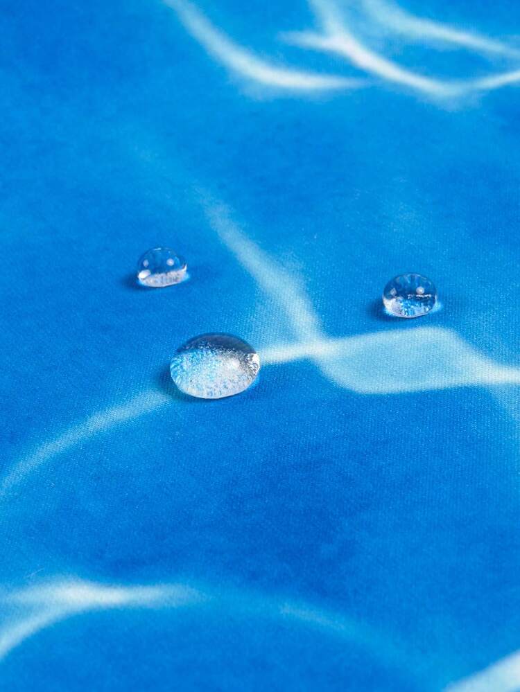 Men's Drawstring Letter Print Mesh Beach Shorts