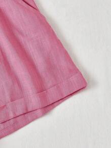 Soleia Dames Roze Strapless topje En Short set