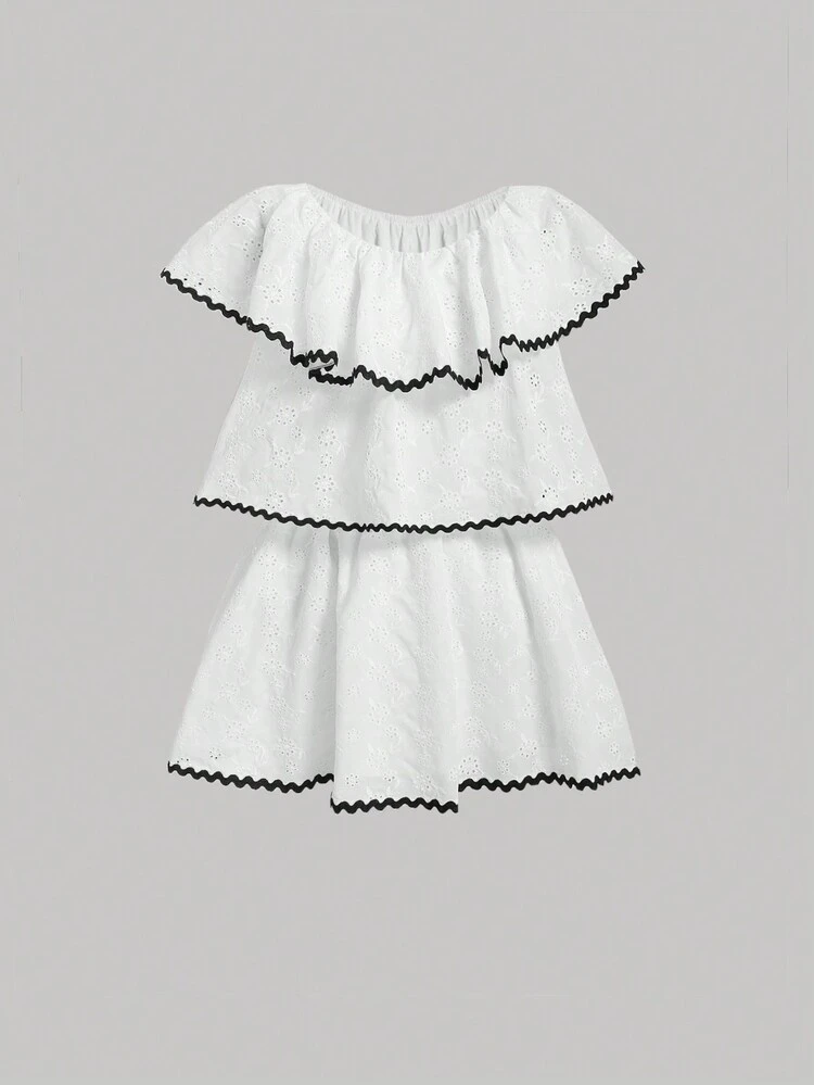 Women's Color Contrast Asymmetrical Layered Dress