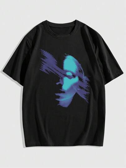 Dr Speakup Men Cotton Figure Graphic Tee