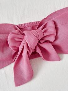 Soleia Dames Roze Strapless topje En Short set