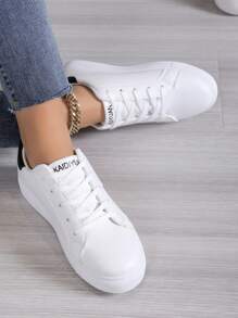Fashionable Minimalist Versatile Casual Small White Shoes, Anti-Slip Soft Bottom Flat Sneakers For Teens