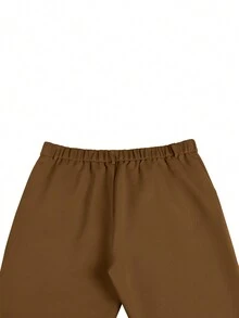 Manfinity Mode Nam Màu thuần Thẳng Quần Với Được xây dựng trong Túi khóa kéo - Đồng - Xem 5